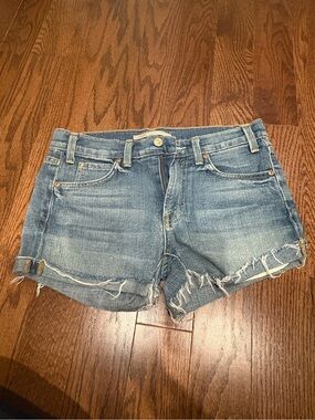 Vince Frayed Denim Cutoff Shorts Size 25